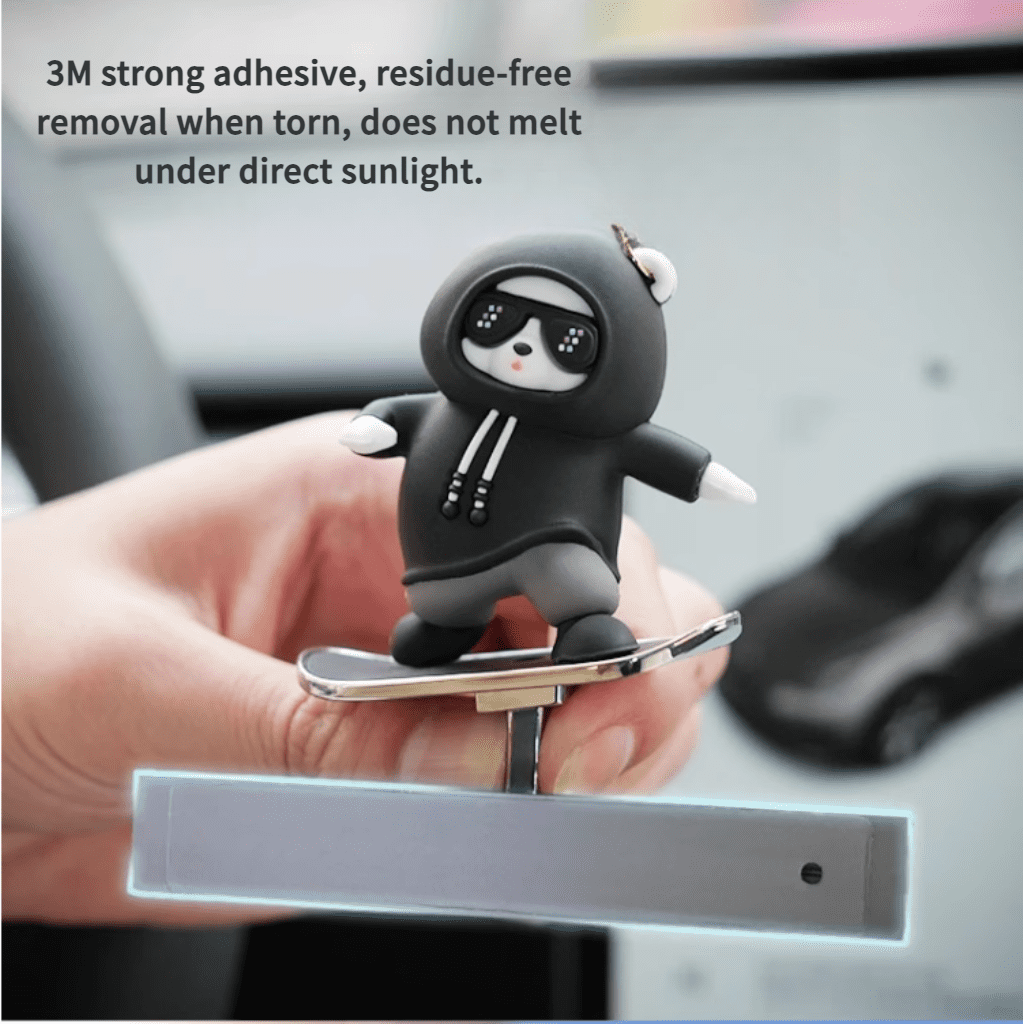 Skating Panda Bear Car Ornaments
